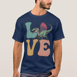 LIEFDE Spinosaurus Dinosaur vriend T-shirt