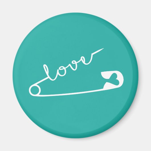 Liefde Sterkte Samen Aqua Magneet (Voorkant)