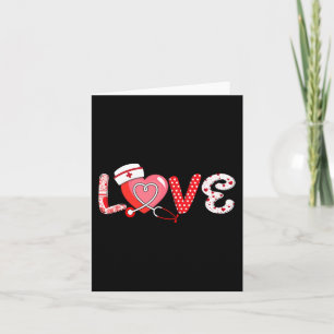 Liefde Stethoscoop Verpleegster Leven Valentijnsda Kaart