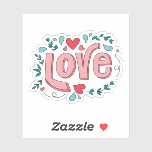 Liefde sticker (Vel)