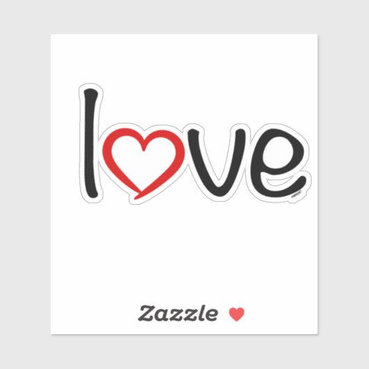 liefde sticker (Vel)