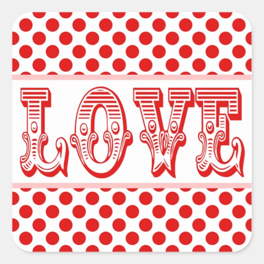 Liefde stickers voor Valentijnsdag cadeaus of brui (Voorkant)