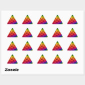 Liefde stromen_ driehoek sticker (Vel)