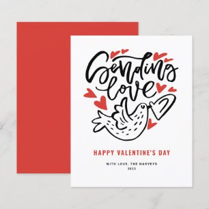 Liefde sturen Moderne kalligrafie Valentijnsdag