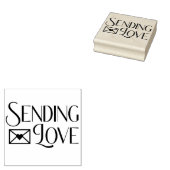 Liefde sturen rubberstempel (Gestempeld)