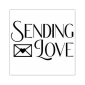 Liefde sturen rubberstempel (Afrduk)