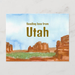 Liefde sturen Utah Red Rocks Zuidwestelijke Woesti Briefkaart