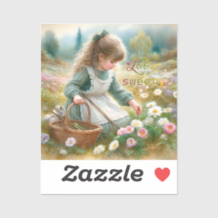 liefde sweety meisje gesneden vinyl Sticker