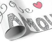 Liefde Talen Cadeaupapier (Rol Hoek)