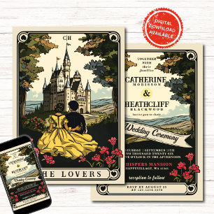 liefde Tarot bruiloft uitnodiging