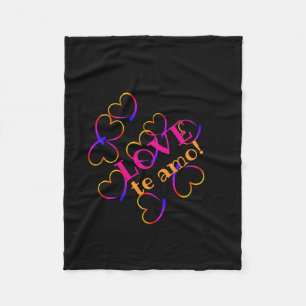 Liefde te amo! fleece deken