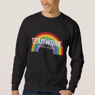 Liefde, teamwerk en al dat hippie gedoe trui