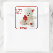 Liefde Teddy Valentijn stickers (Tas)