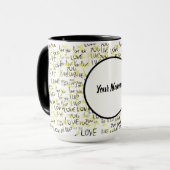 Liefde Tekst Kunst Mok (Voorkant links)