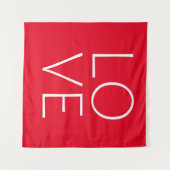 Liefde tekst ontwerp wandkleed (Voorkant (horizontaal))