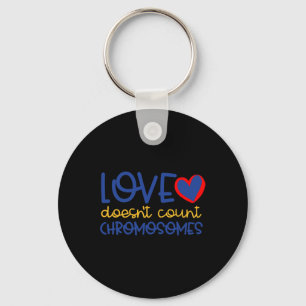 Liefde telt geen chromosomen neer syndroom sleutelhanger