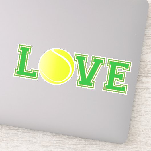 Liefde Tennis Leuke Sport Sticker (Detail)