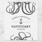 Liefde Tentacles | Octopus Théleus Wijn Etiket (Enkel label)