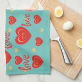 liefde theedoek (Quarter Fold)