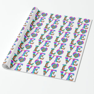 Liefde Tie Dye Inpakpapier