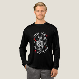 Liefde tot de Dood met Roos en Harten Tri-Blend Shirt