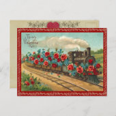  liefde trein Valentijn Briefkaart (Voorkant / Achterkant)