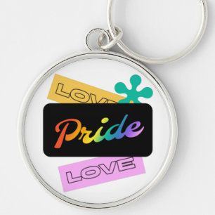 Liefde trots liefde. LGBT+pride. RegenboogSleutelh Sleutelhanger