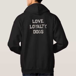 'Liefde, Trouw, Honden ' Vaderdag Verjaardag Grapp Hoodie