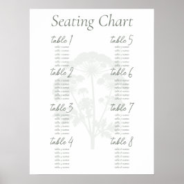 LIEFDE | Trouwstoelenkaart poster