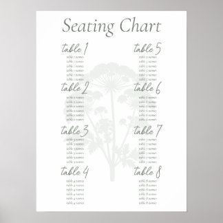 LIEFDE | Trouwstoelenkaart poster