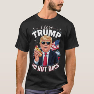 Liefde Trump En Hete Honden - Hilarisch Conservati T-shirt