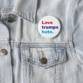Liefde trumps haat Badge/Button Ronde Button 5,7 Cm (In situ)