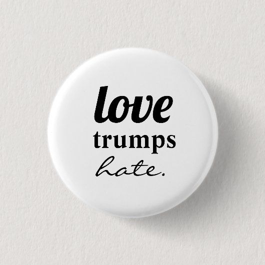 Liefde trumps haat Button (Voorkant)