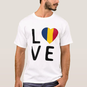 Liefde - Tsjaad vlag T-shirt