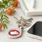 Liefde - Twee harten Sleutelhanger (Zijkant)