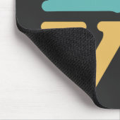 Liefde Typografie Retro Kleur Vierkant Muismat (Hoek)