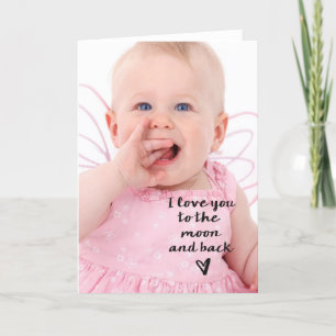 Liefde u aan de maan en het achterhart kaart
