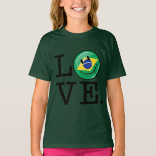Liefde uit Brazilië: glimlachend gezicht T-shirt