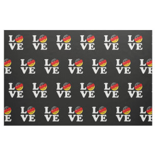 Liefde uit Duitsland glimlachende vlag Stof