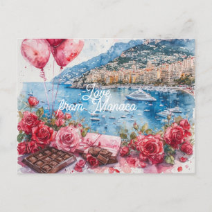Liefde uit Monaco Feestdagenkaart