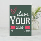Liefde uw eigen uitnodiging - Self-Love Decor Cush (Staand voorkant)