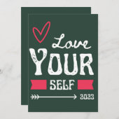 Liefde uw eigen uitnodiging - Self-Love Decor Cush (Voorkant / Achterkant)