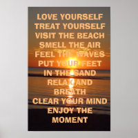 Liefde uw zelf Inspirerend Poster van het Citaat v
