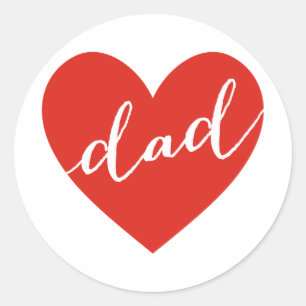 Liefde vader. vrolijke vaderdag ronde sticker