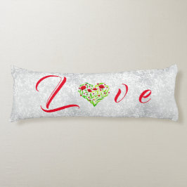 Liefde Valentijn Floral Heart Lichaamskussen