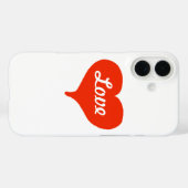 Liefde Valentijn Hart iPhone 5 Hoesje (Achterkant (horizontaal))