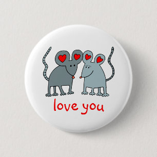 Liefde Valentijn Mice Button