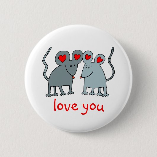 Liefde Valentijn Mice Button (Voorkant)