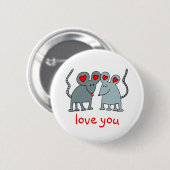 Liefde Valentijn Mice Button (Voorkant /achterkant)