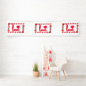 Liefde Valentijnsdag 2.5x12 Vinyl Banner (Insitu)
